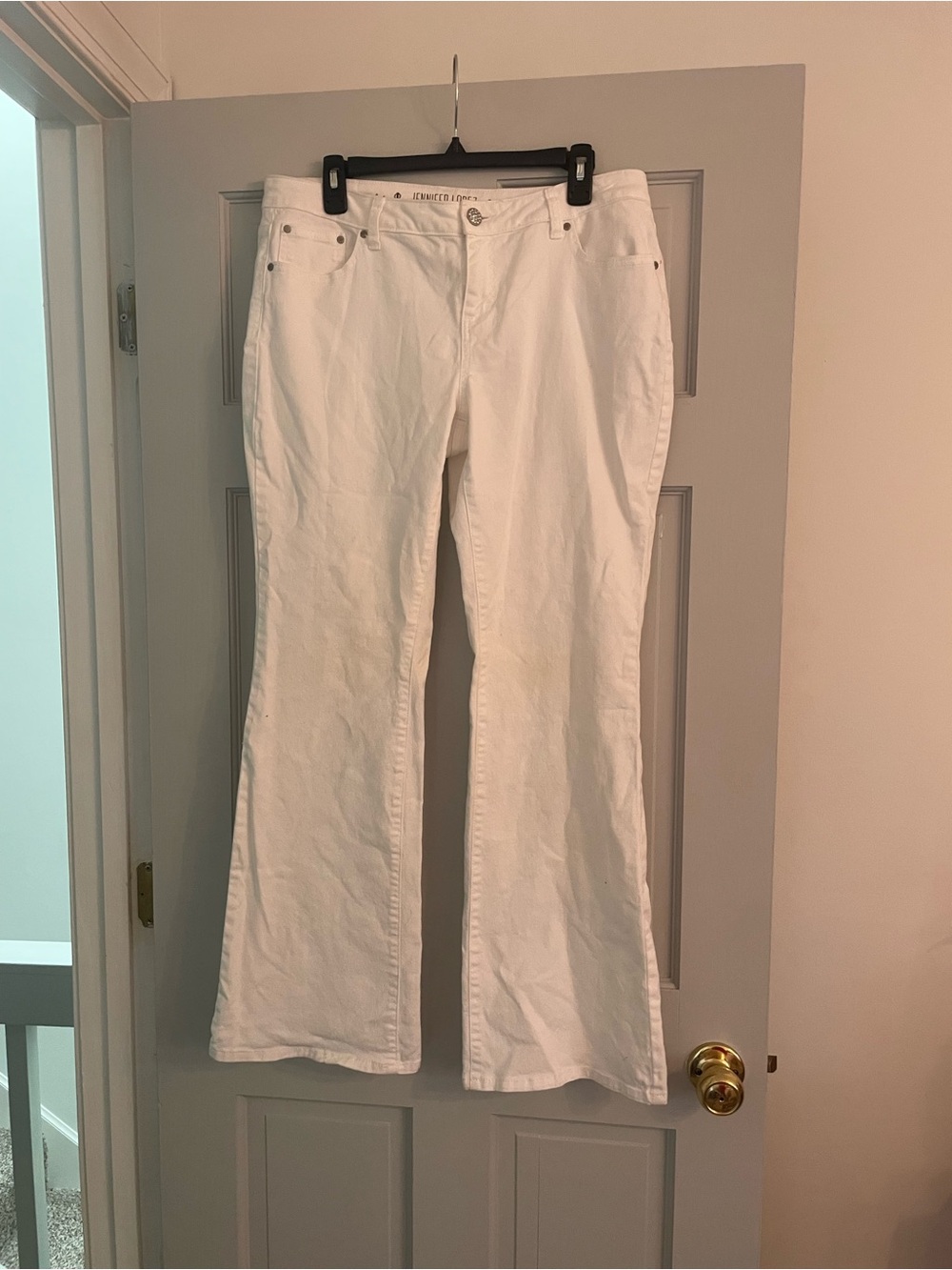 Jennifer Lope White Women’s Flared Jeans